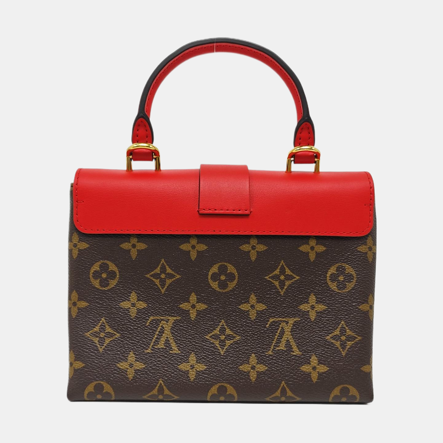 Authenticated pre-owned  LOCKY BB Monogram Coated Canvas Red - Shoulder Bag at Looply