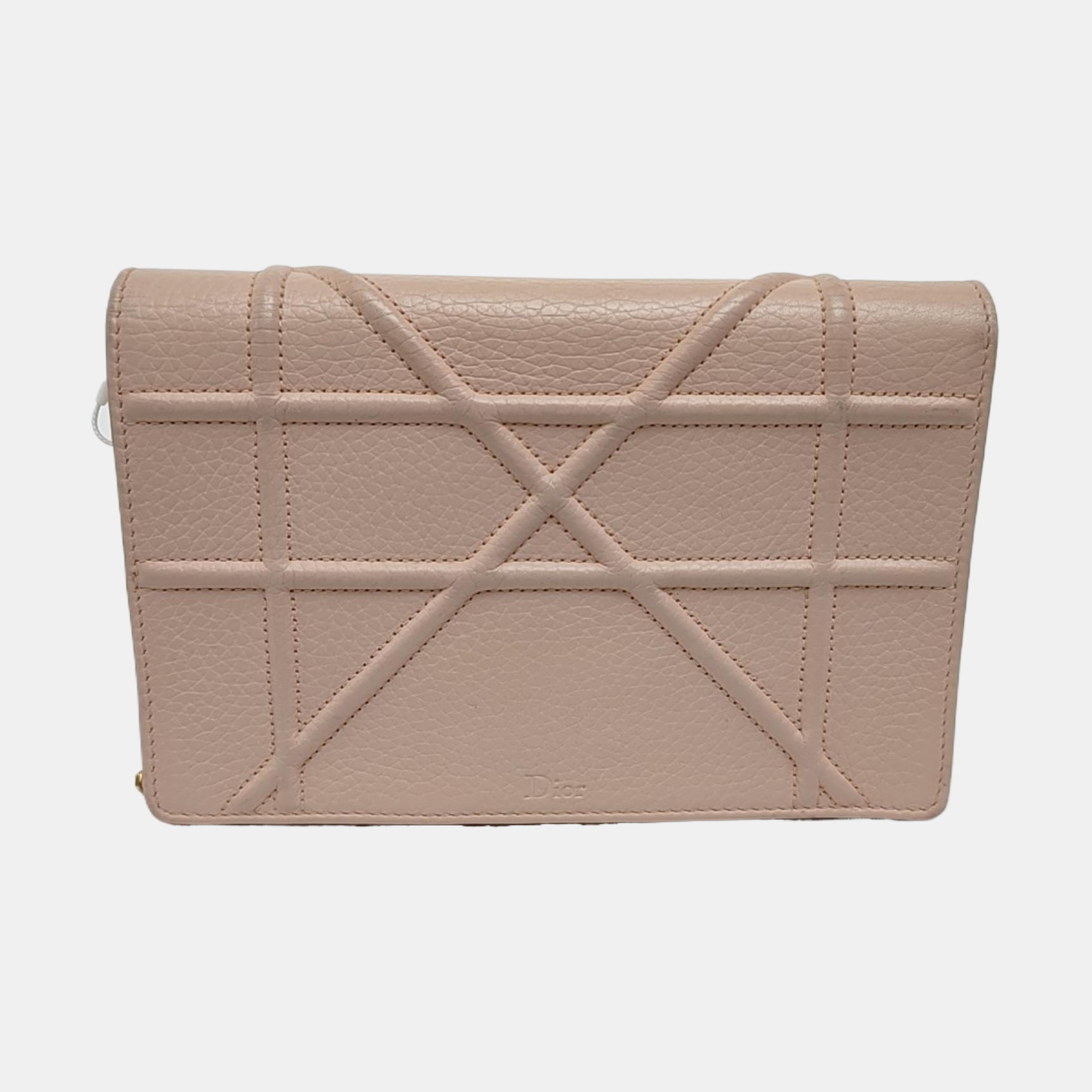 Authenticated pre-owned  Diorama Cannage Calfskin Pink - Crossbody Bag at Looply