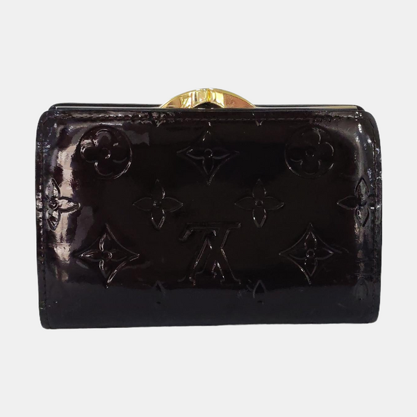VIENNOIS Monogram Patent Leather Red Wallet
