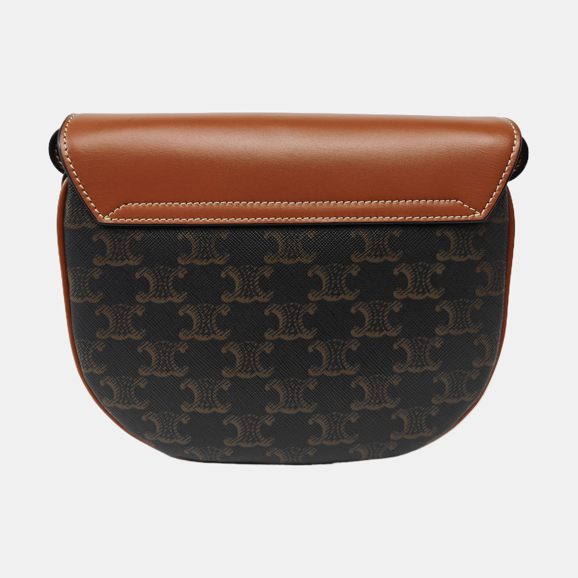 TEEN BESACE TRIOMPHE Small Coated Canvas Brown