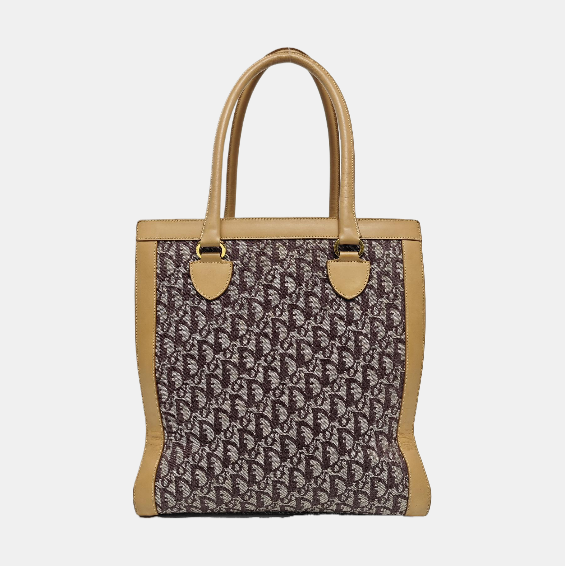 Oblique Canvas Tote Bag Multicolor