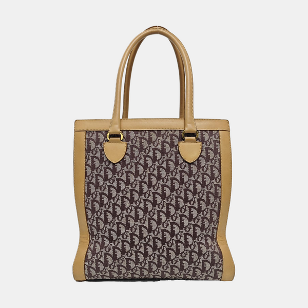 Oblique Canvas Tote Bag Multicolor