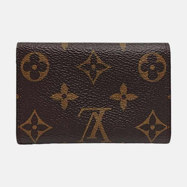 Monogram Coated Canvas Key Pouch Brown