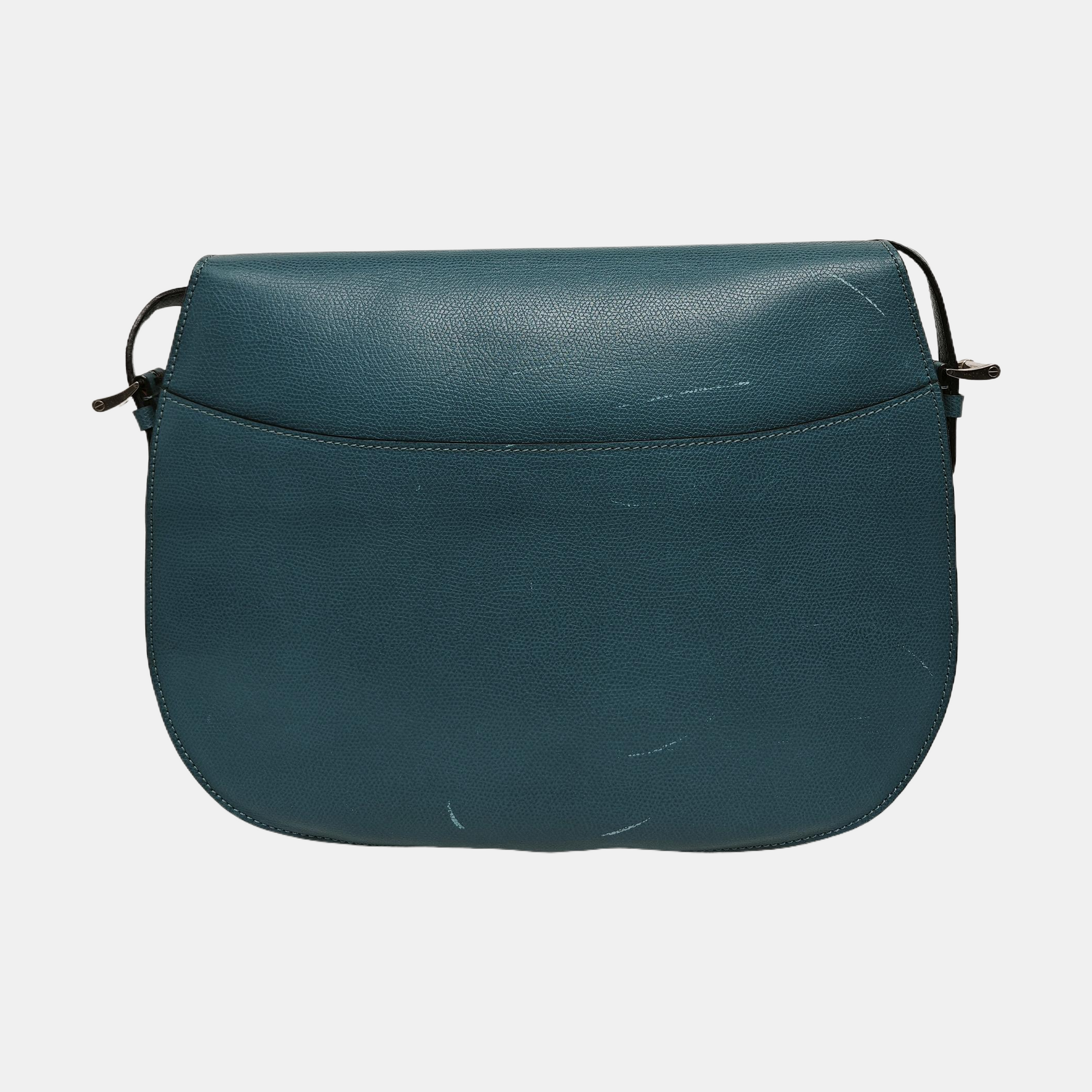 Calfskin Shoulder Bag Blue