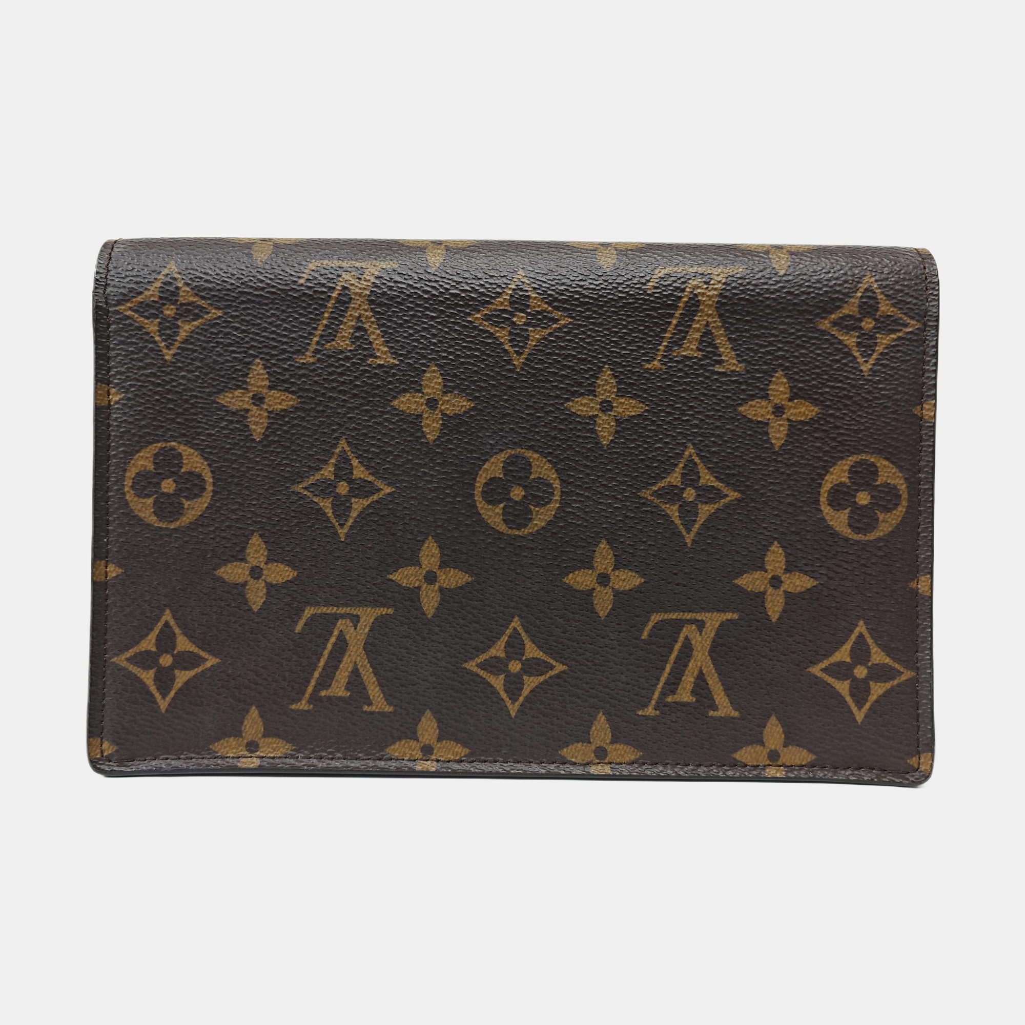 FLORE Monogram Coated Canvas Brown