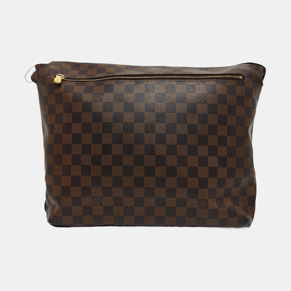 BROOKLYN MM Damier Ebene Coated Canvas Brown