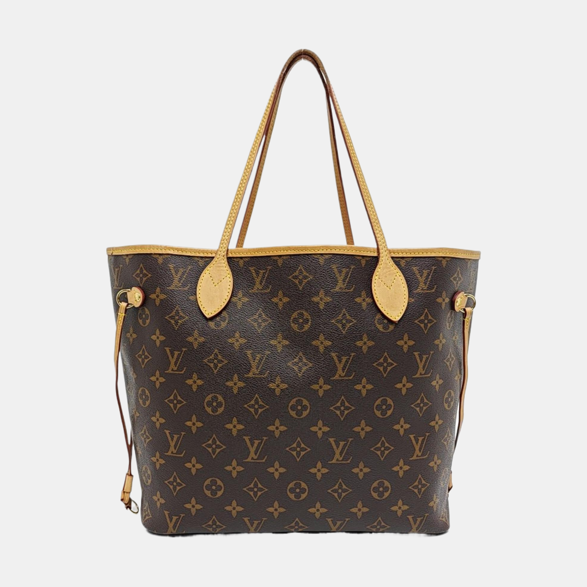 NEVERFULL MM Monogram Coated Canvas Brown