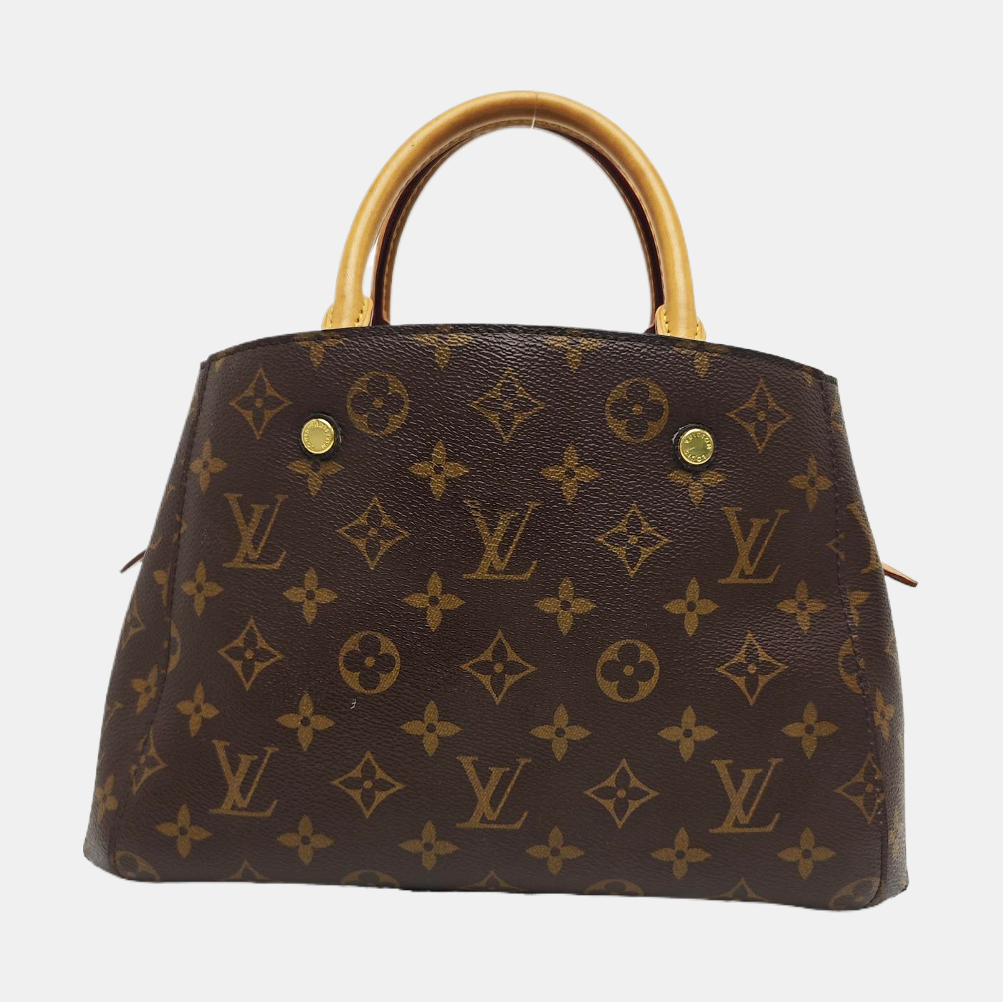 MONTAIGNE Monogram Coated Canvas Brown