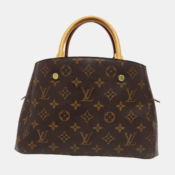 MONTAIGNE Monogram Coated Canvas Brown