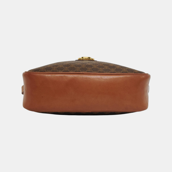 Authenticated pre-owned  MACADAM BLASON TRIOMPHE Coated Canvas Brown - Shoulder Bag at Looply