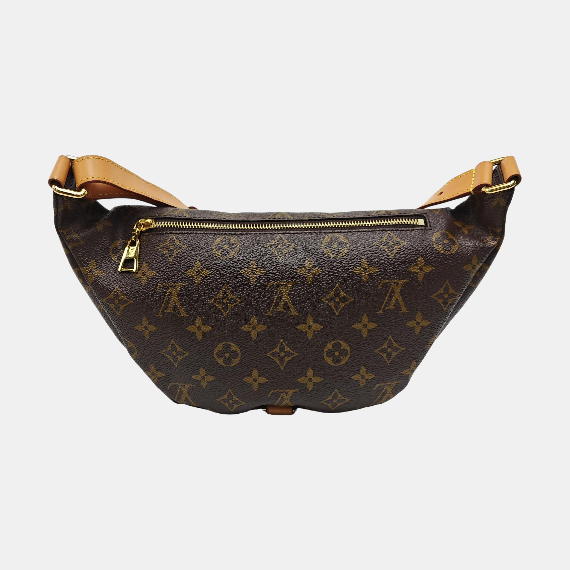 BUMBAG Monogram Coated Canvas Brown