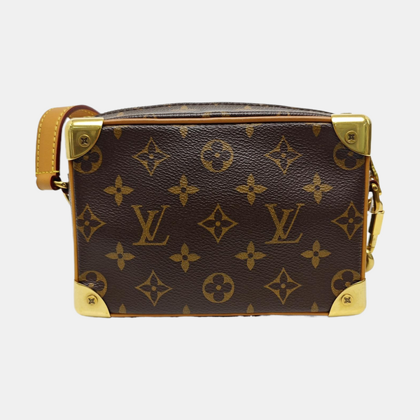 SOFT TRUNK Mini Monogram Coated Canvas Brown