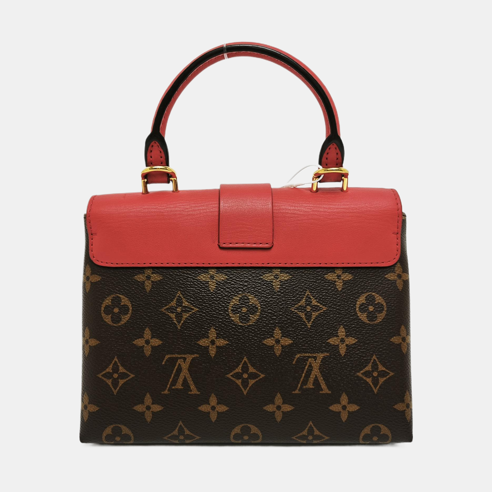LOCKY BB Monogram Coated Canvas Red