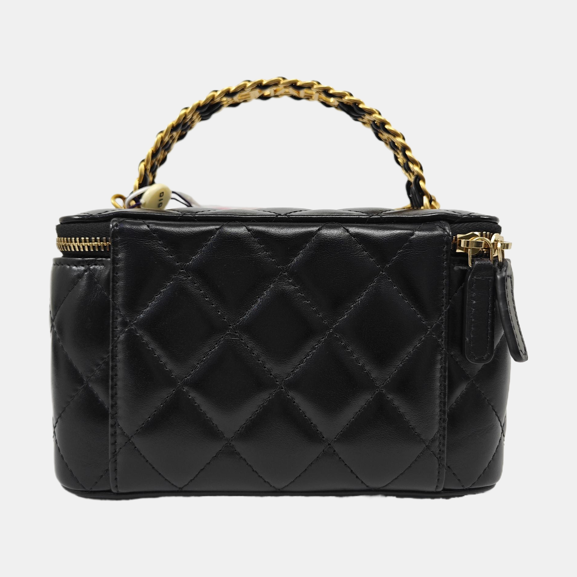VANITY CASE Small Quilted Lambskin Black
