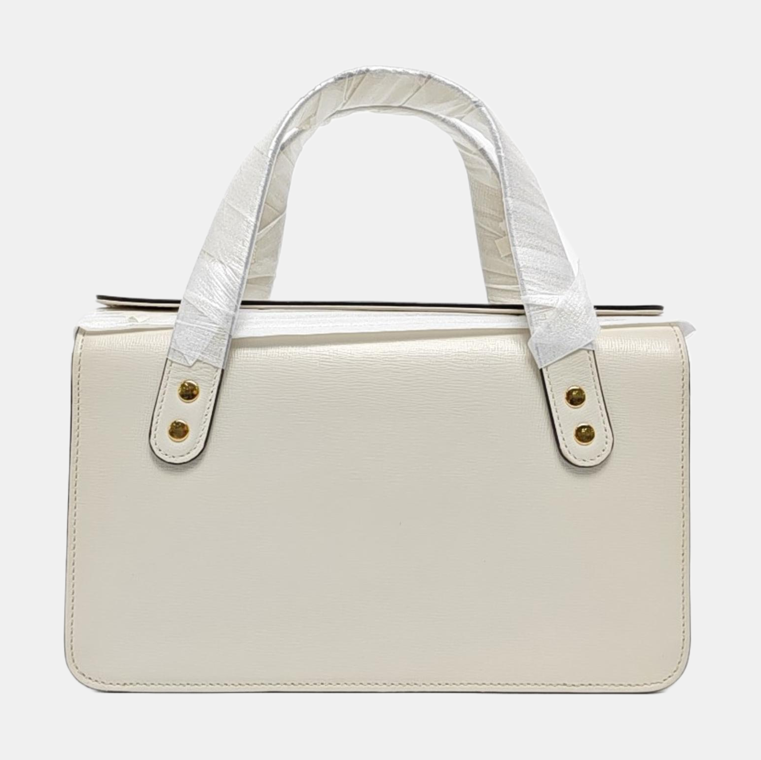 Authenticated pre-owned  Horsebit 1955 Calfskin White - Top Handle Bag at Looply