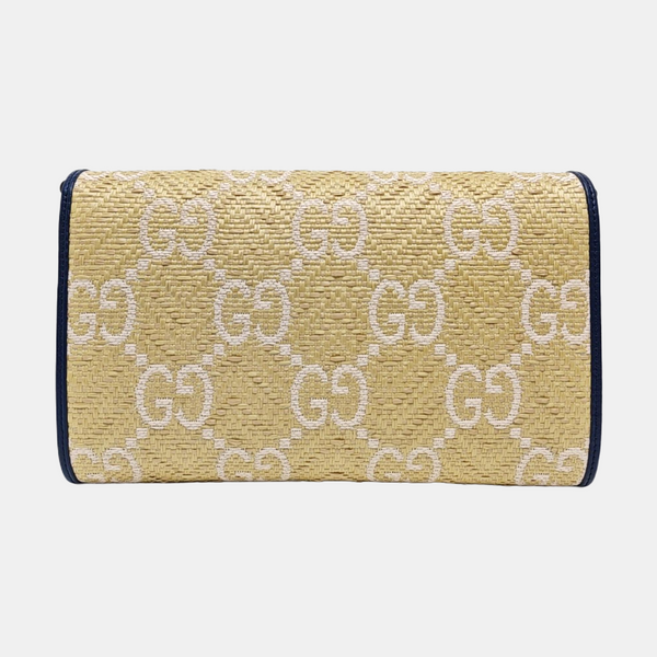 Horsebit 1955 Small Monogram Straw Yellow