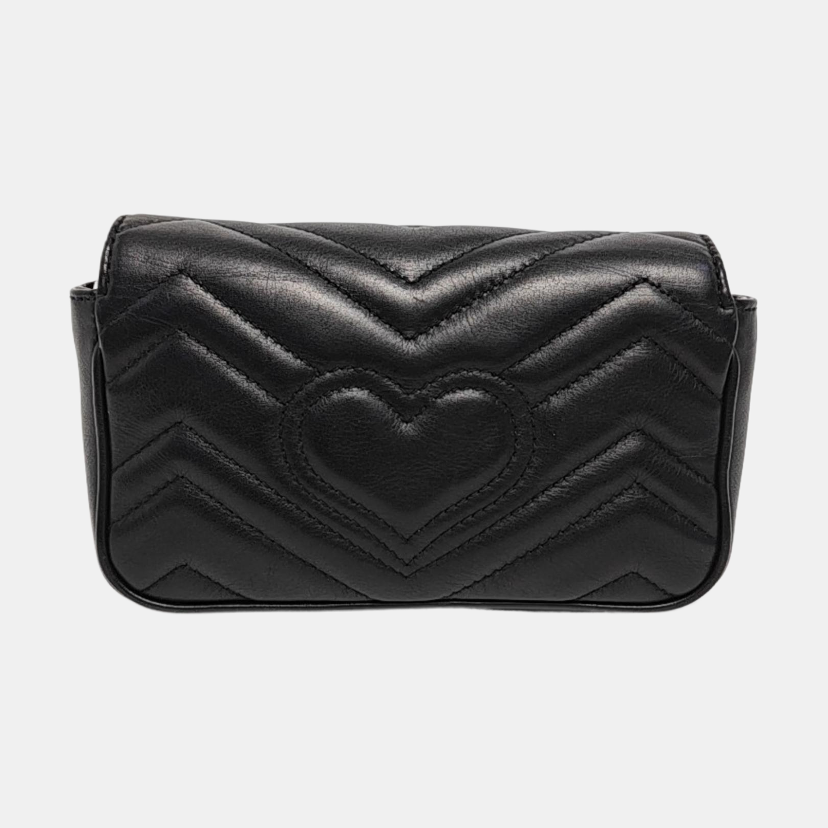 GG Marmont Mini Quilted Calfskin Black