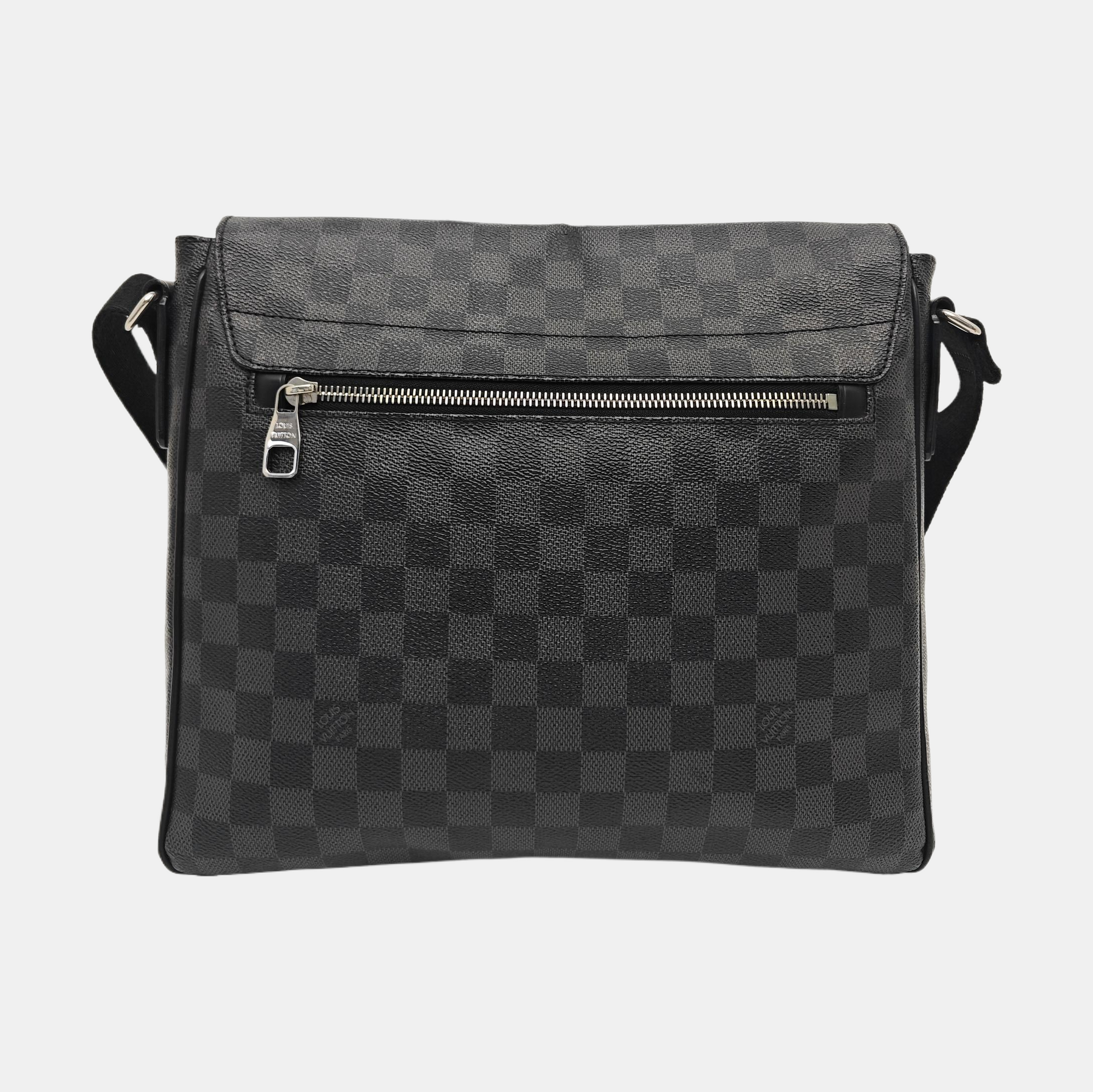 DISTRICT MM Damier Graphite Coated Canvas Gray