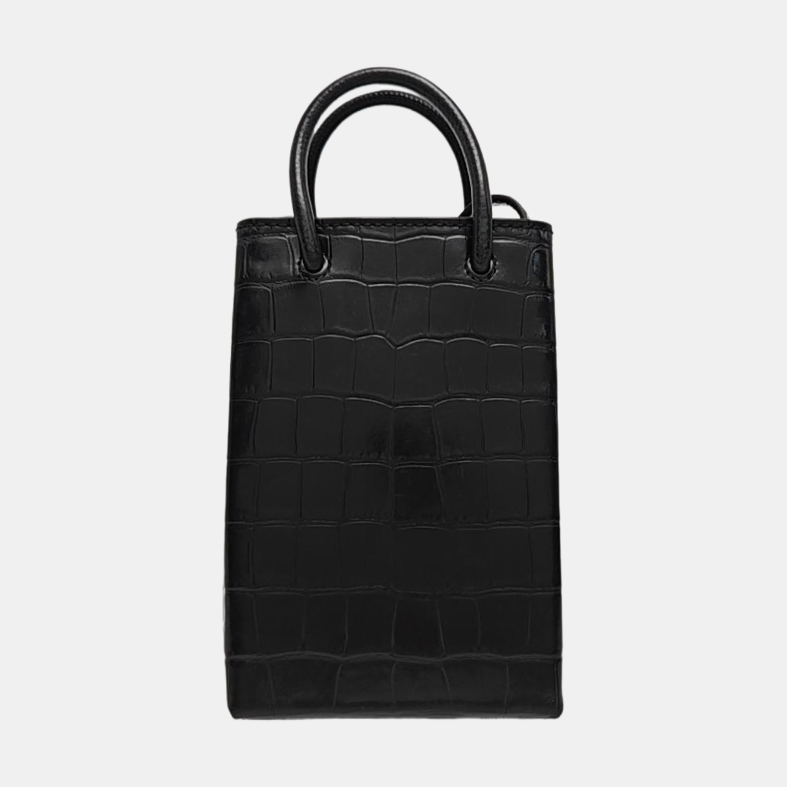 Shopping Bag Calfskin Black