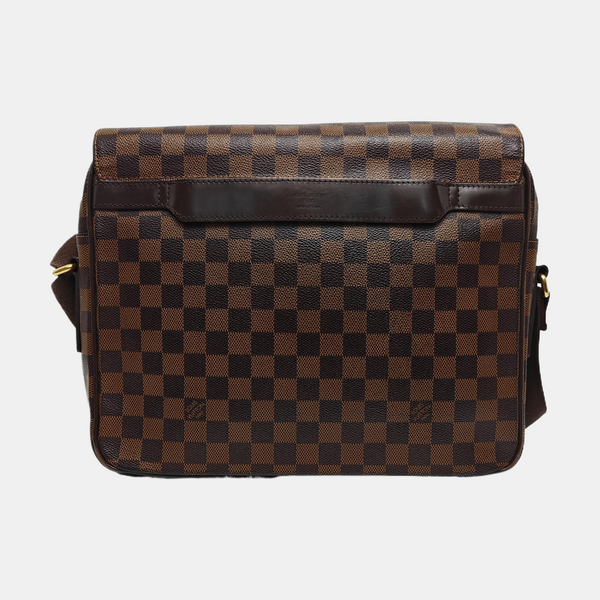 SHELTON MM Damier Ebene Coated Canvas Brown