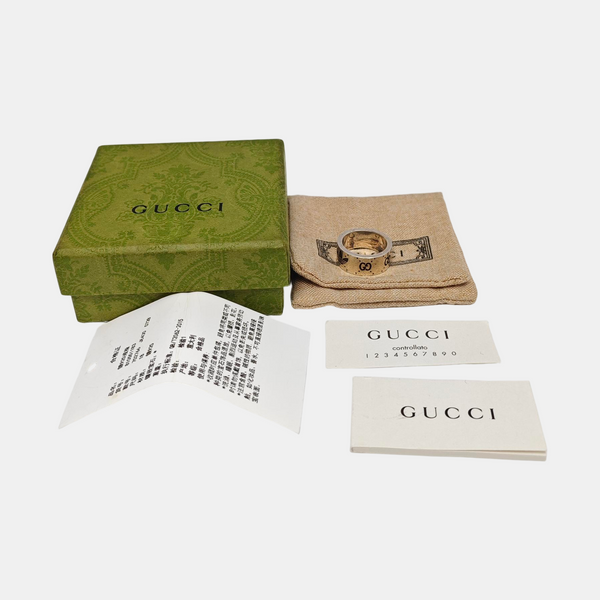Adidas X Gucci 925 Sterling Silver Ring EU 58