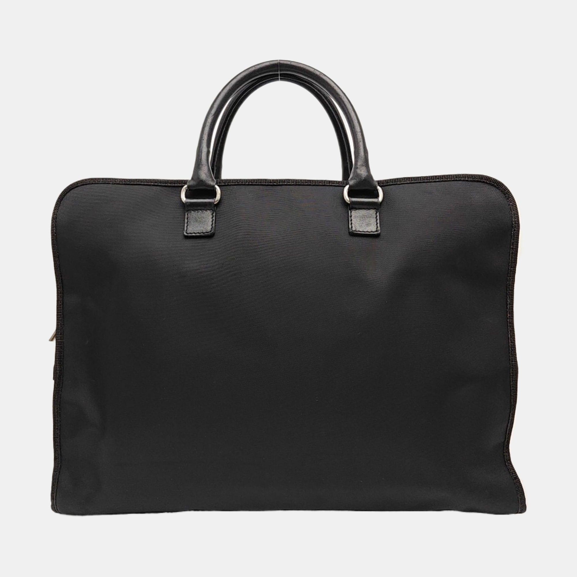 Nylon Shoulder Bag Black
