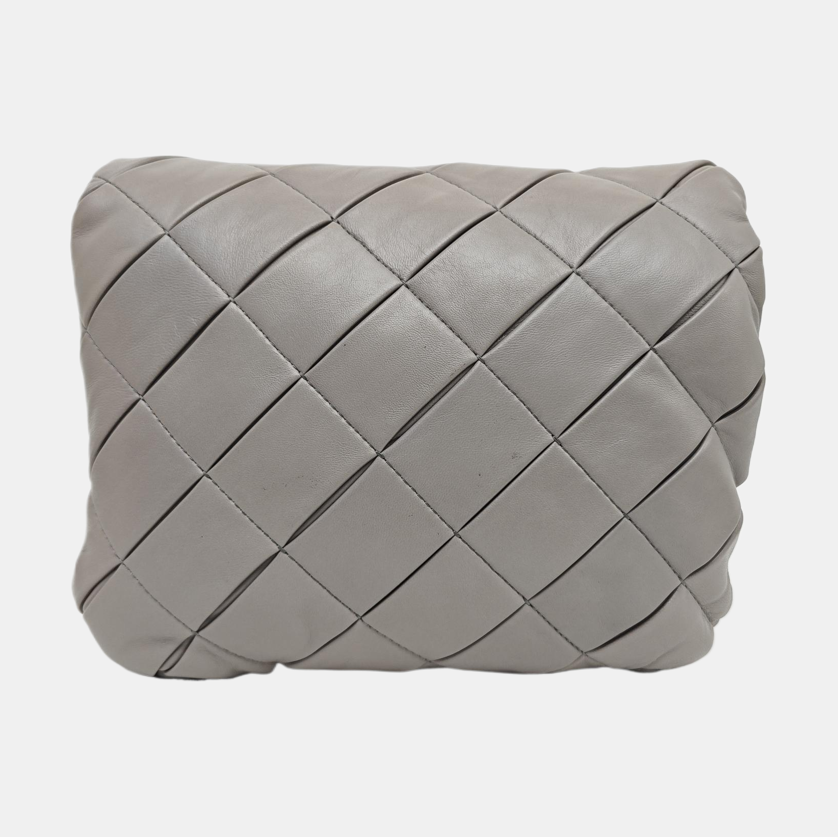 Quilted Lambskin Shoulder Bag Gray