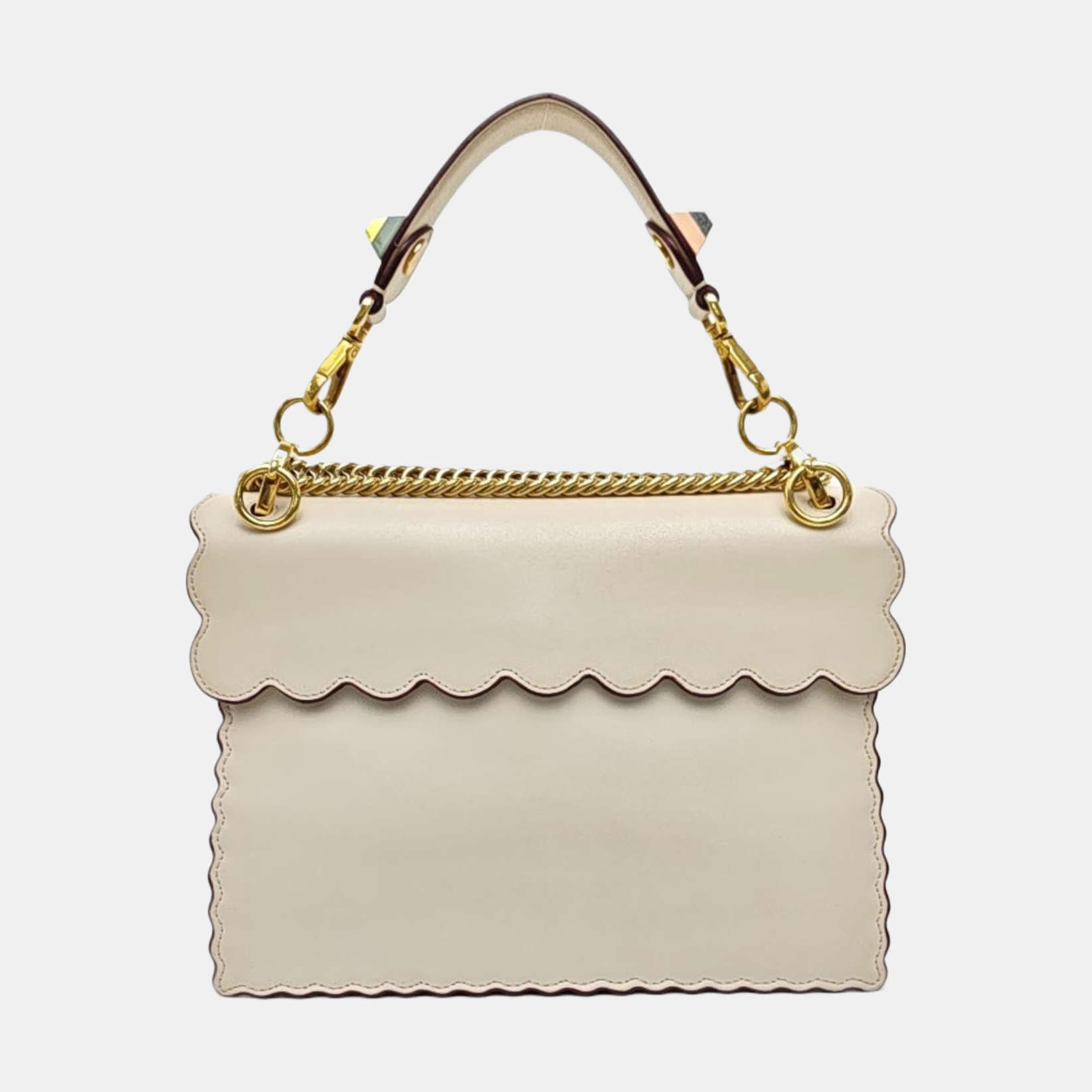 Kan I Medium Calfskin White
