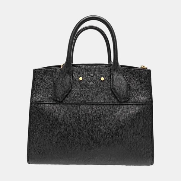 CITY STEAMER PM Calfskin Black