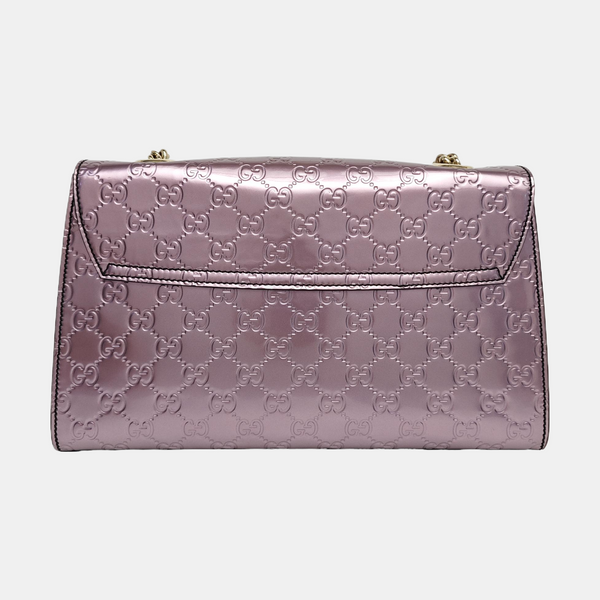 Emily Chain Monogram Calfskin Pink