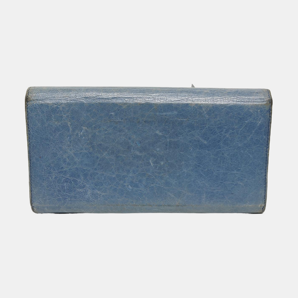 Authenticated pre-owned  Classic City Lambskin Blue Wallet - Wallet at Looply
