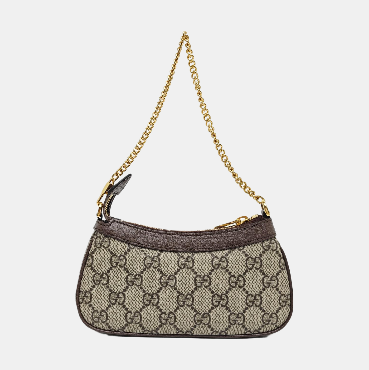 Ophidia Mini Monogram Coated Canvas Beige