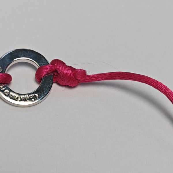 LOVE Fabric Pink Bracelet