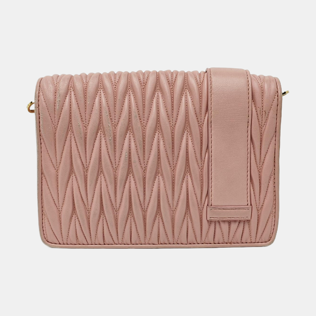 My Miu Quilted Lambskin Pink