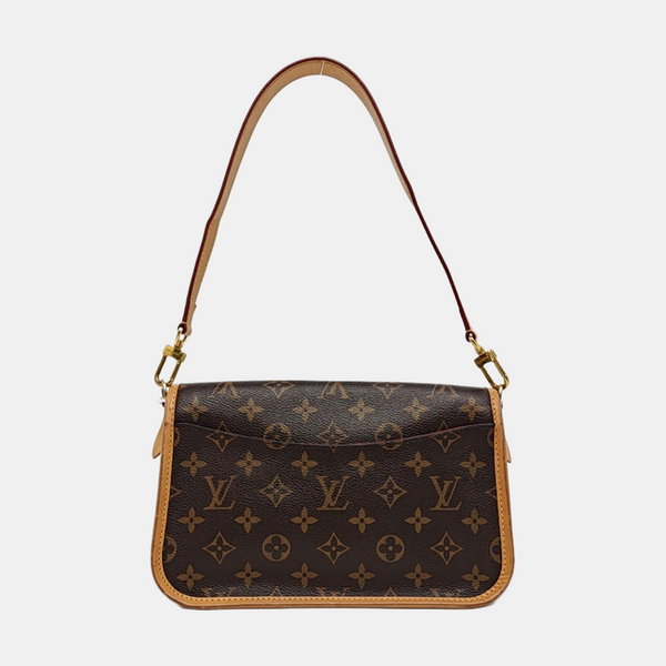 DIANE Monogram Coated Canvas Brown