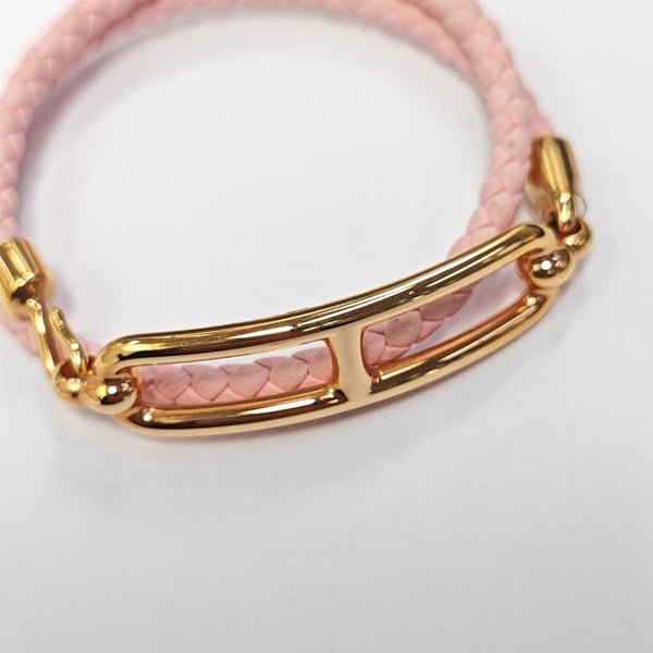 Brazalete Roulis de piel rosa