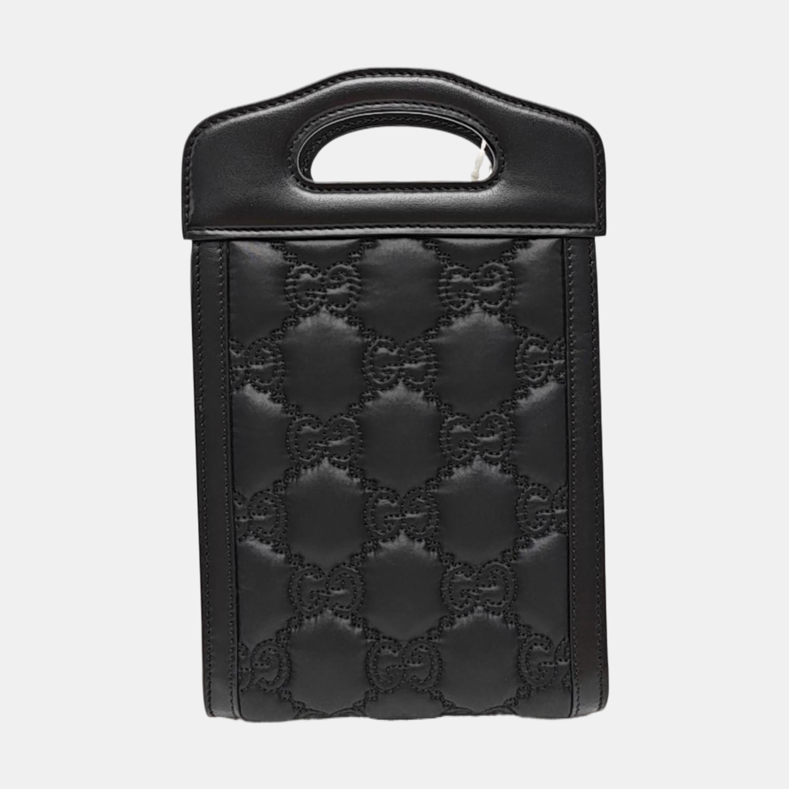 Quilted Calfskin Shoulder Bag Black