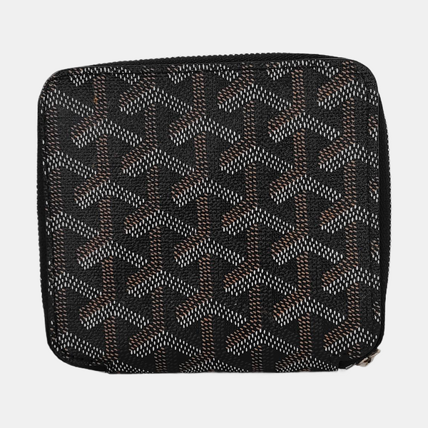 Saint-Marc Coated Canvas Black Wallet