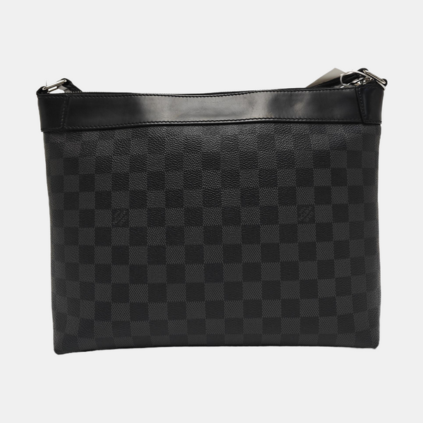 MICK Damier Graphite Coated Canvas Gray