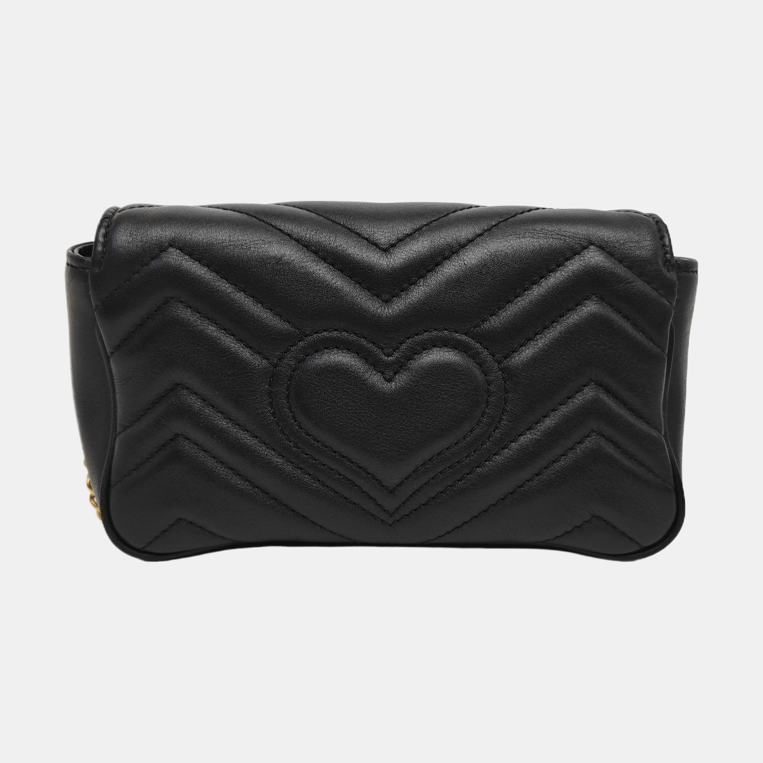 GG Marmont Mini Quilted Calfskin Black