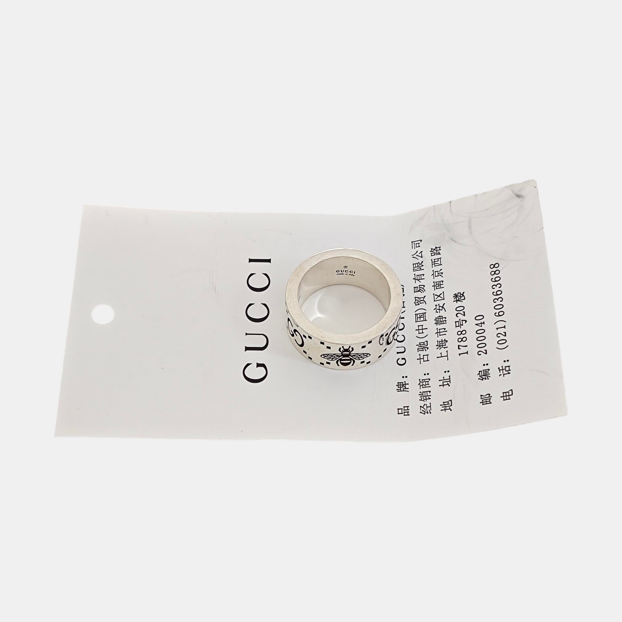 Ghost 925 Sterling Silver Ring EU 51