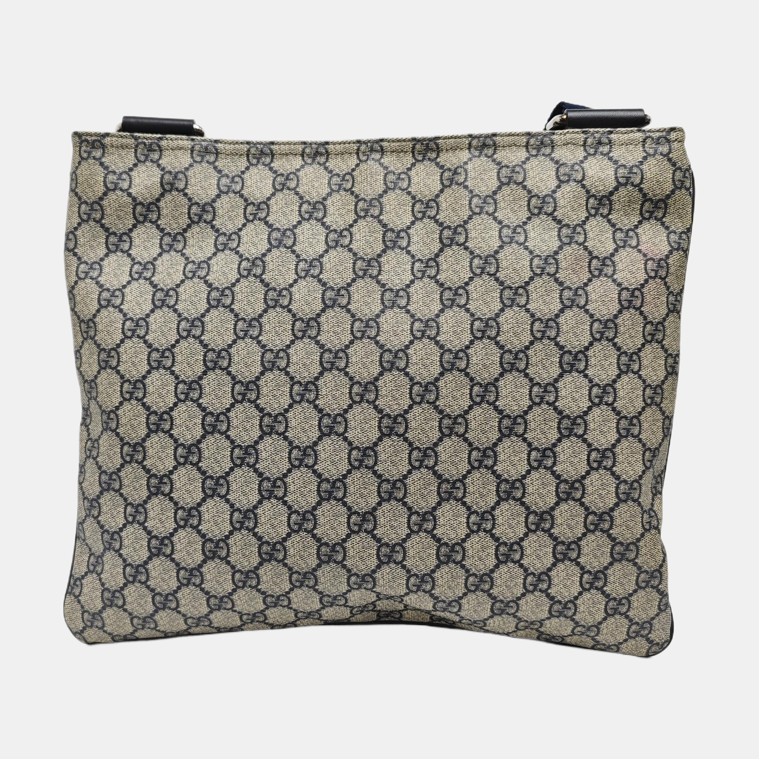 Monogram Coated Canvas Shoulder Bag Gray