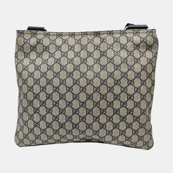 Monogram Coated Canvas Shoulder Bag Gray