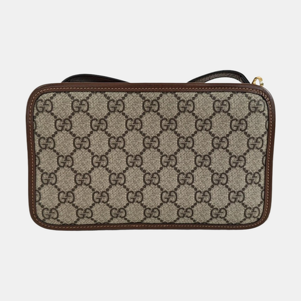 GG Supreme Mini Monogram Coated Canvas Beige