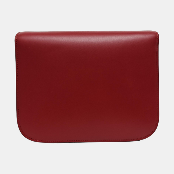 CLASSIC BOX Piel de ternera mediana Roja
