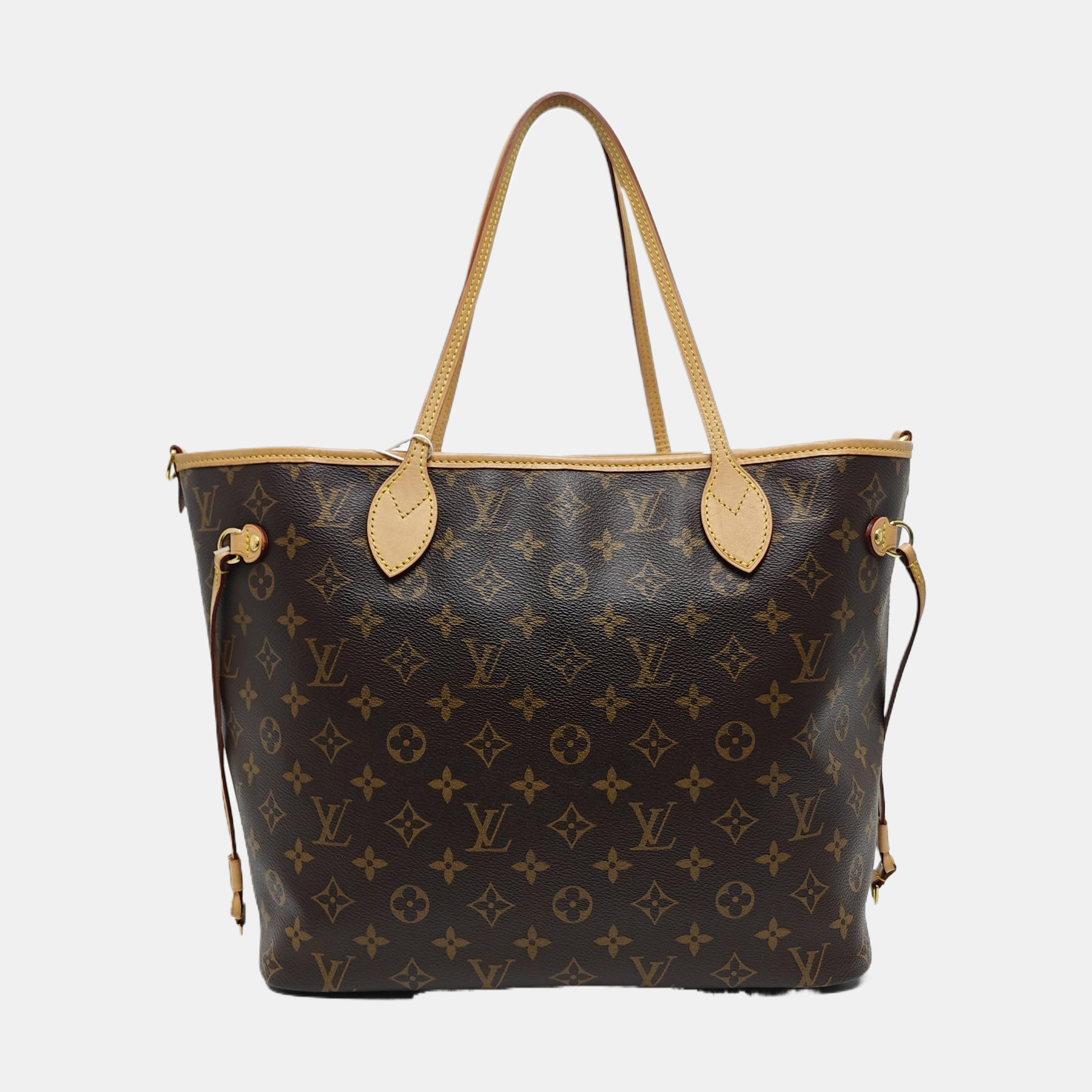 NEVERFULL MM Monogram Coated Canvas Brown