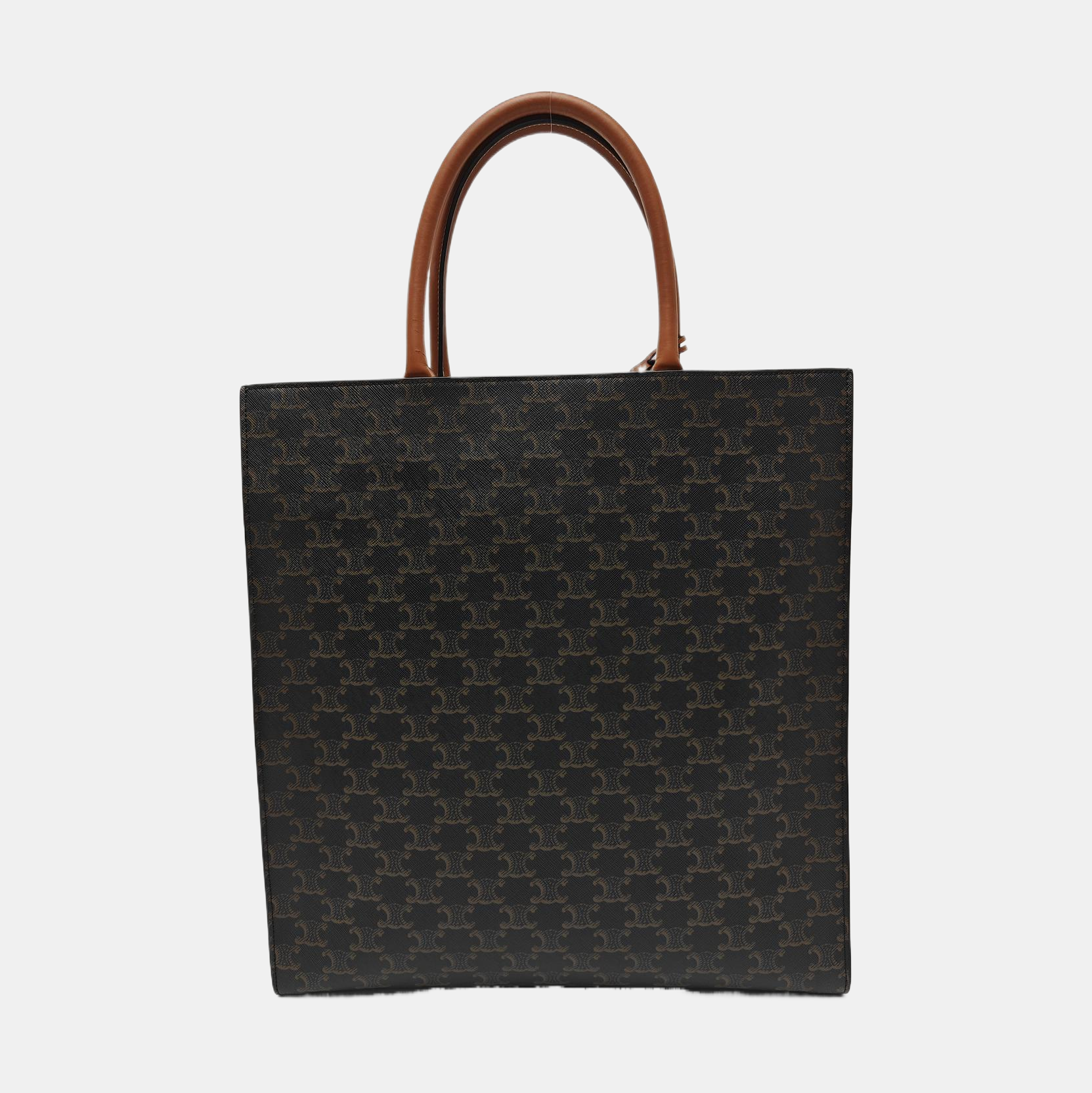 CABAS CELINE Medium Coated Canvas Brown