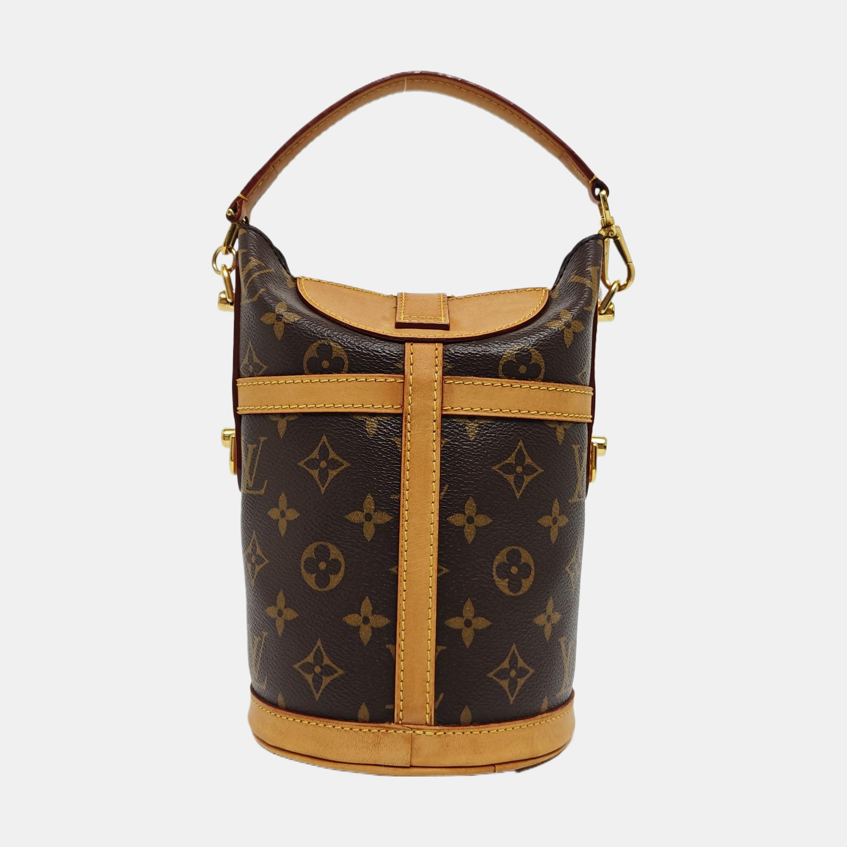 DUFFLE Monogram Coated Canvas Brown