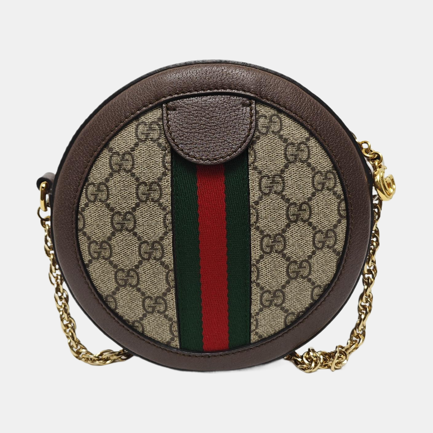 Ophidia Mini Monogram Coated Canvas Beige