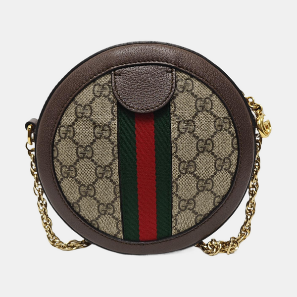 Ophidia Mini Monogram Coated Canvas Beige